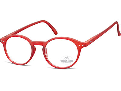 Ochelari de citit Montana HMR65C +1.00, Red, 49-20-14 din acetat, femei, rotund + husa