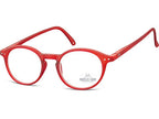 Ochelari de citit Montana HMR65C +1.00, Red, 49-20-14 din acetat, femei, rotund + husa