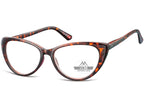 Ochelari de citit Montana HMR64A +1.00, Turtle, 52-16-142 din acetat, femei, cat eye + husa