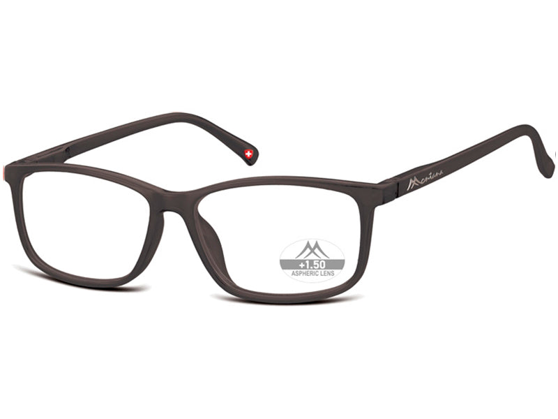Ochelari de citit Montana HMR62H +2.00, 2025, matt black, din Acetat, p/u barbati + husa