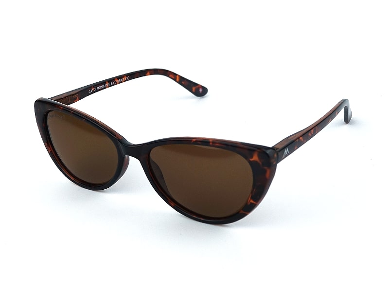 Ochelari de soare Montana MP43B 52-16-142, din acetat, femei, butterfly, Turtle + husa moale