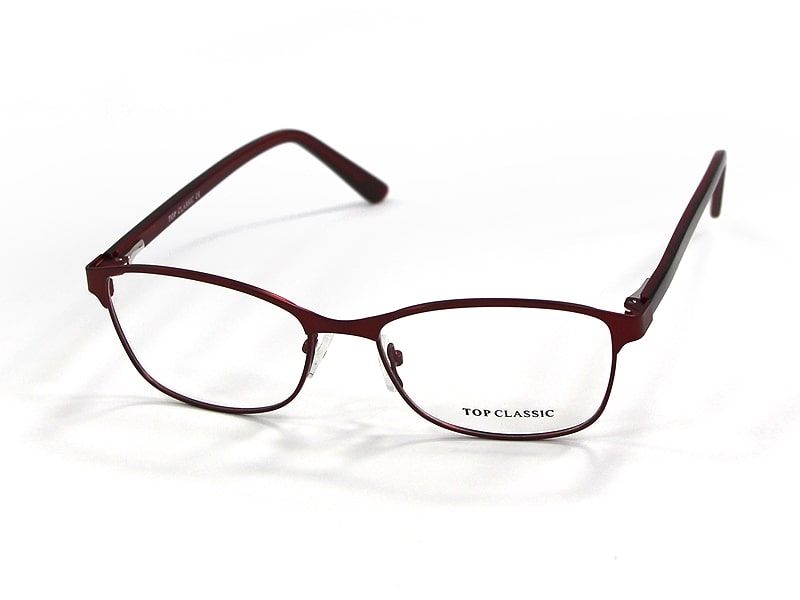 Rama Optica Top Classic TP9027 C4, 52-16-140, matt winne, 2025, din Metal, p/u femei